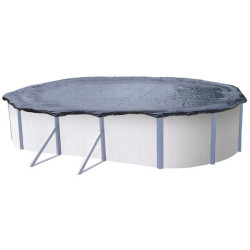 Bâche d'hiver pour piscine ovale 4,6 x 7,6 à 4,75 x 7,85 m TRIGANO