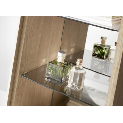 Meuble Niche Afinity chêne américain nature ALLIBERT