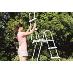 Échelle double sécurité piscine 1,22m – Accès facile | INTEX