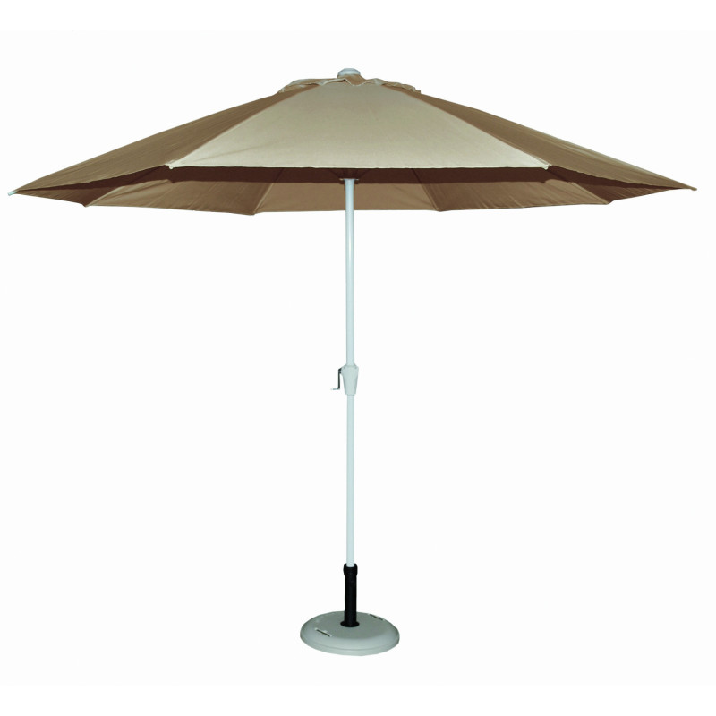 Parasol droit taupe Ø 300 cm