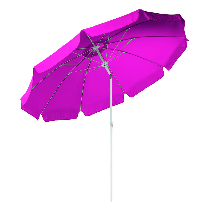 Parasol inclinable gris Ø 270 cm