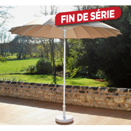 Parasol droit inclinable Pagoda turquoise Ø 270 cm