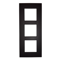 Plaque Intense Triple Verticale Anthracite NIKO – Élégance | NIKO