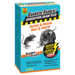 Grains de blé anti-rats Barrière Radikal – Élimine rongeurs | COMPO