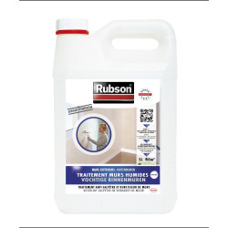 Traitement murs humides incolore pour mur intérieur 5 L RUBSON