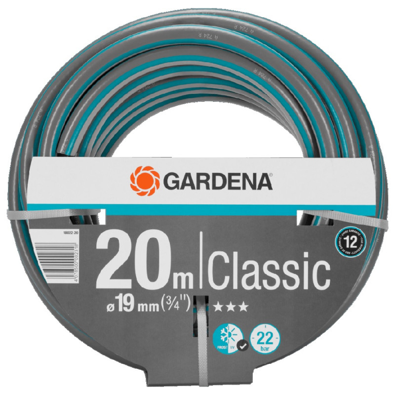 Tuyau d'arrosage Classic Ø 19 mm 20 m GARDENA