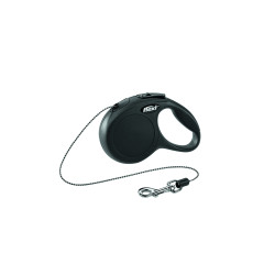 Laisse Flexi New Classic XS noire – Pour petits chiens