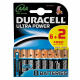 Set de piles alcalines AAA Ultra Power 6 pièces + 2 gratuites DURACELL