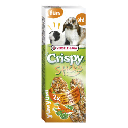 Bâtonnet carotte et persil pour lapin et cobaye – Collation saine | CRISPY