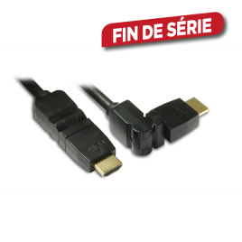 Câble HDMI rotatif mâle/mâle 1,5 m