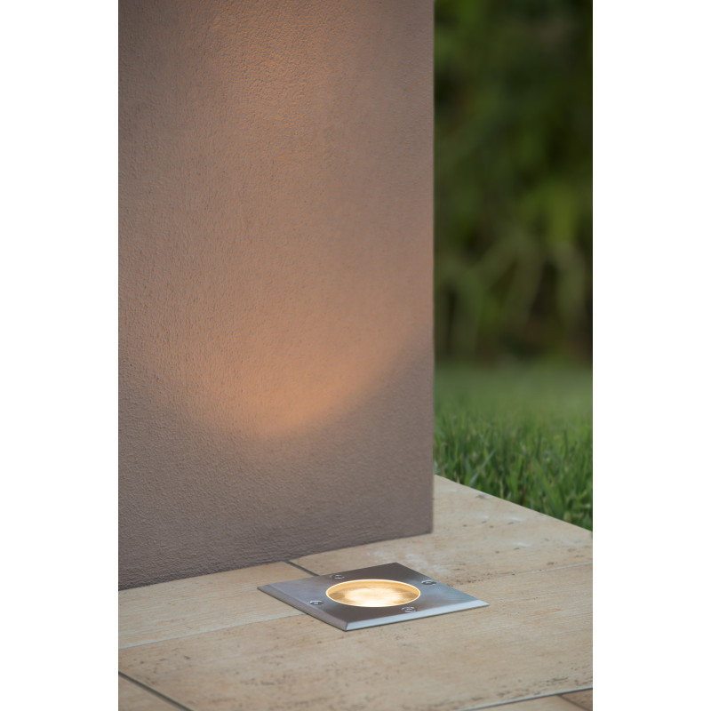 Spot extérieur Biltin carré chrome – Éclairage LED | LUCIDE

