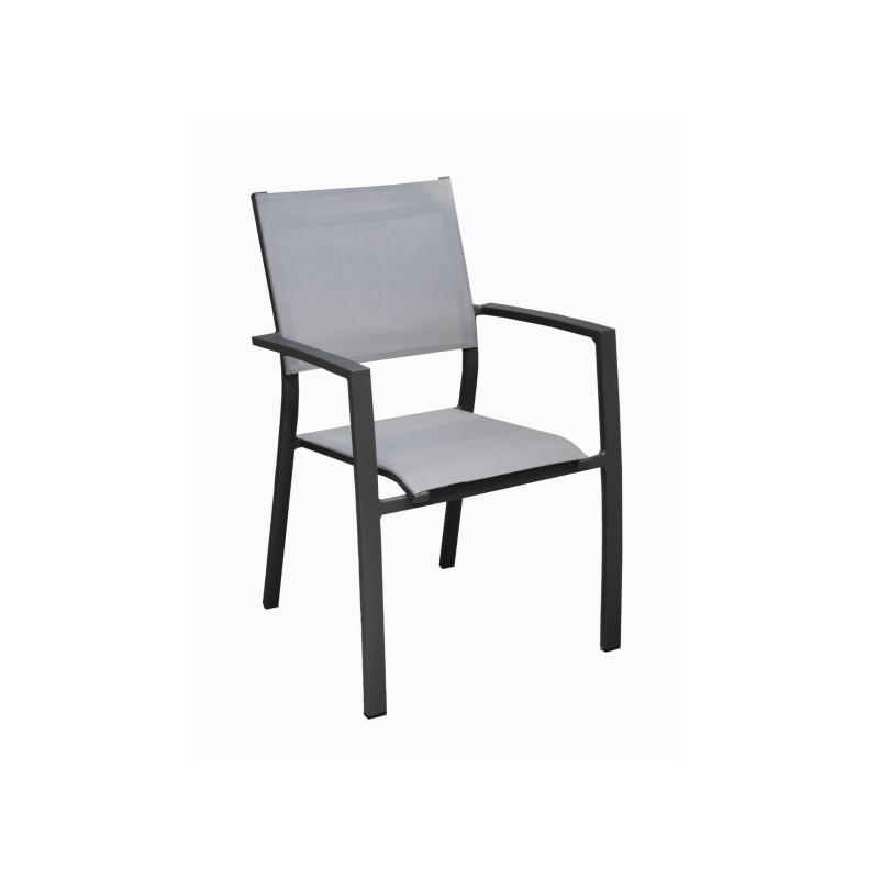 Fauteuil de jardin Games graphite et perle