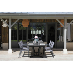 Table de jardin Vita 180-230-280 x 100 x 74 cm