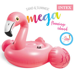 Flamant rose gonflable 203 x 196 x 124 cm INTEX