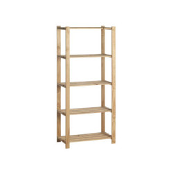 Étagère de rangement Luxe 175 x 80 x 40 cm bois PRACTO HOME