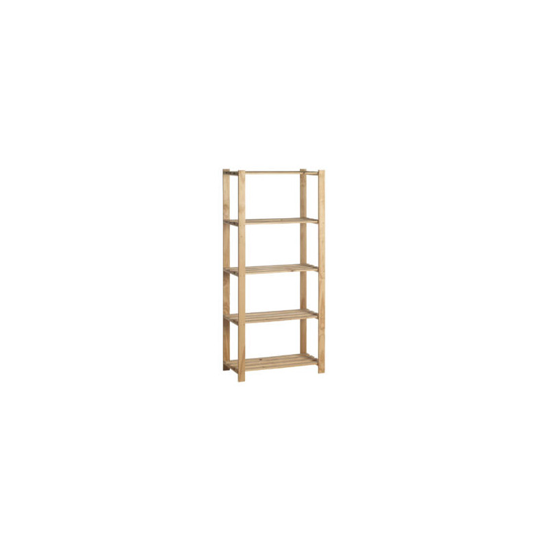 Étagère de rangement Luxe 175 x 80 x 40 cm bois PRACTO HOME