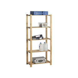 Étagère de rangement Luxe 175 x 80 x 40 cm bois PRACTO HOME Étagère de rangement Luxe 175 x 80 x 40 cm bois PRACTO HOME