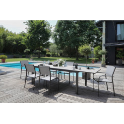 Table de jardin extensible Elyse 200-300 x 100 cm