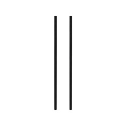 Piquets pour boite aux lettres en acier laqué noirs PRACTO GARDEN Piquets pour boite aux lettres en acier laqué noirs PRACTO GARDEN