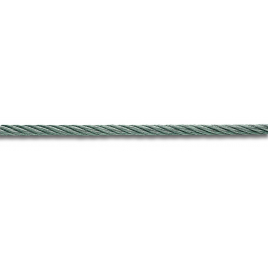 Câble avec gaine PVC en acier galvanisé Ø 3,5 mm au mètre CHAPUIS