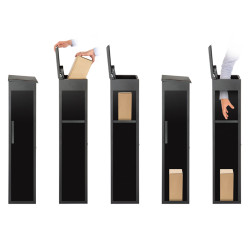 Boite aux lettres pour paquets Bremen anthracite PRACTO GARDEN