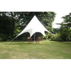 Toile d'ombrage blanche Tepee Ø 3,5 m