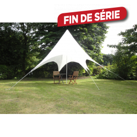 Toile d'ombrage blanche Tepee Ø 3,5 m