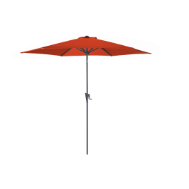 Parasol droit inclinable framboise avec manivelle Ø 300 cm