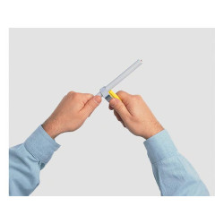 Couteau à dénuder jaune 17 cm Couteau à dénuder jaune 17 cm