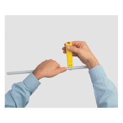 Couteau à dénuder jaune 17 cm Couteau à dénuder jaune 17 cm