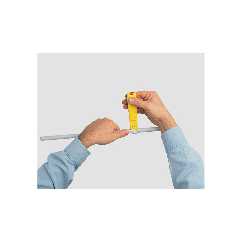 Couteau à dénuder jaune 17 cm Couteau à dénuder jaune 17 cm