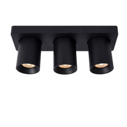 Spot Nigel Noir Dimmable GU10 3x5W – Éclairage Élégant | LUCIDE