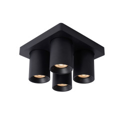 Spot Nigel Noir Gradable GU10 – Éclairage LED | LUCIDE
