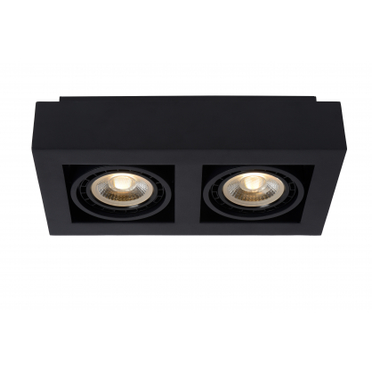 Spot LED Zefix noir dimmable GU10 2 x 12 W LUCIDE