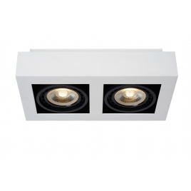 Spot LED Zefix blanc dimmable GU10 2 x 12 W LUCIDE