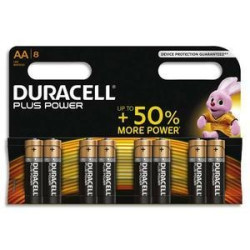 Pile alcaline AA Plus Power 8 pièces DURACELL