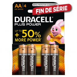 Pile alcaline AA Plus Power 4 pièces DURACELL