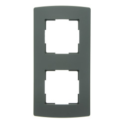 Plaque de recouvrement double noire – Esthétique et pratique | PROFILE