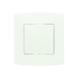 Interrupteur unipolaire encastrable blanc PROFILE