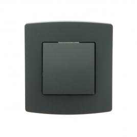 Interrupteur 2 directions encastrable noir carré PROFILE