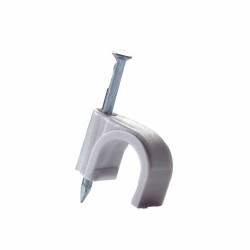 Attache de câble ronde grise 8 mm², 50 pièces – Fixation PRO | PROFILE