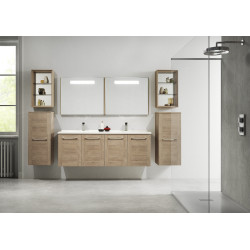 Colonne Salle de Bain Asteria Chêne Nature ALLIBERT