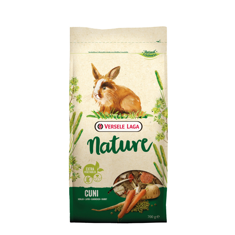 Muesli enrichi pour lapin nain Nature Cuni 0,7 kg