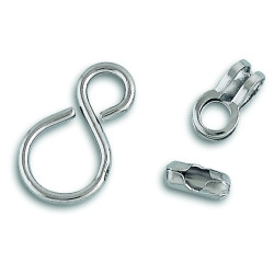 Set d'accessoires chaîne boule laiton chromé 15 pièces | CHAPUIS
