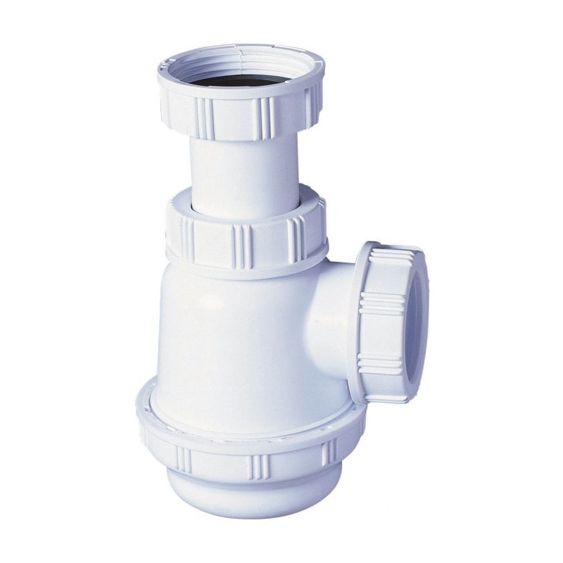 Siphon pour vasque/bidet Wirquin chromé 32mm, Vidage lavabo