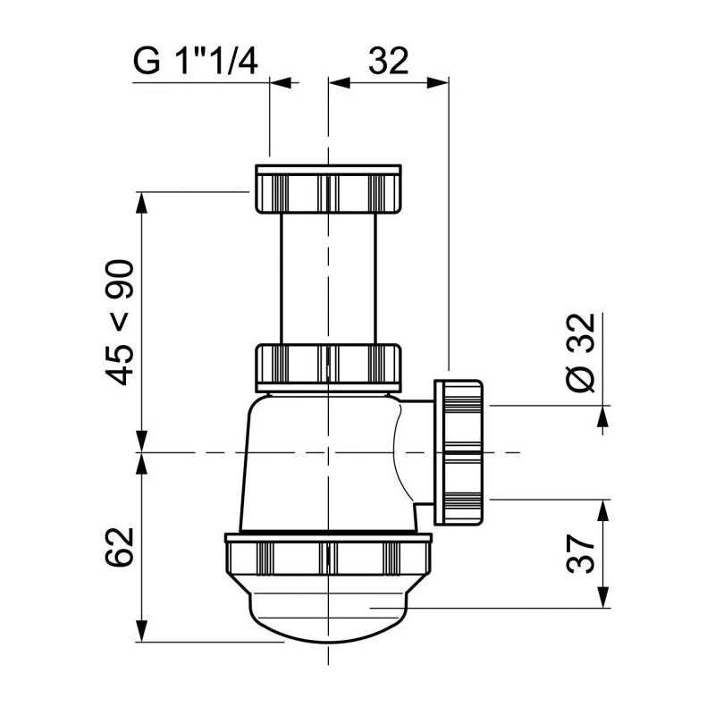Siphon pour lavabo INVENTIV Ø 32 mm – Installation facile | INVENTIV Siphon pour lavabo INVENTIV Ø 32 mm – Installation facile | INVENTIV