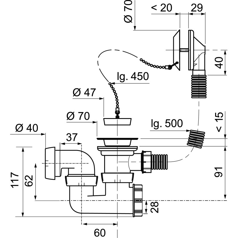 Vidage Baignoire WIRQUIN Ø 40mm – Évacuation Fiable | WIRQUIN Vidage Baignoire WIRQUIN Ø 40mm – Évacuation Fiable | WIRQUIN
