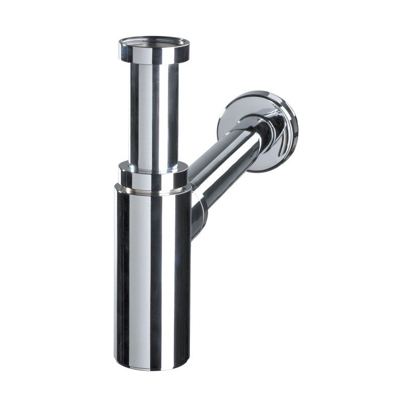 Siphon de lavabo Linéis en laiton chromé Ø 32 mm INVENTIV