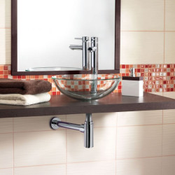 Siphon Lavabo Linéis Laiton Chromé Ø 32mm | INVENTIV Siphon Lavabo Linéis Laiton Chromé Ø 32mm | INVENTIV