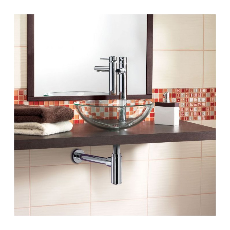 Siphon Lavabo Linéis Laiton Chromé Ø 32mm | INVENTIV Siphon Lavabo Linéis Laiton Chromé Ø 32mm | INVENTIV